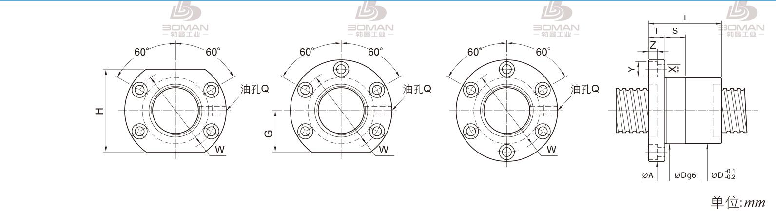PMI FSIC3605-4 pmi滚珠丝杆的轴环作用